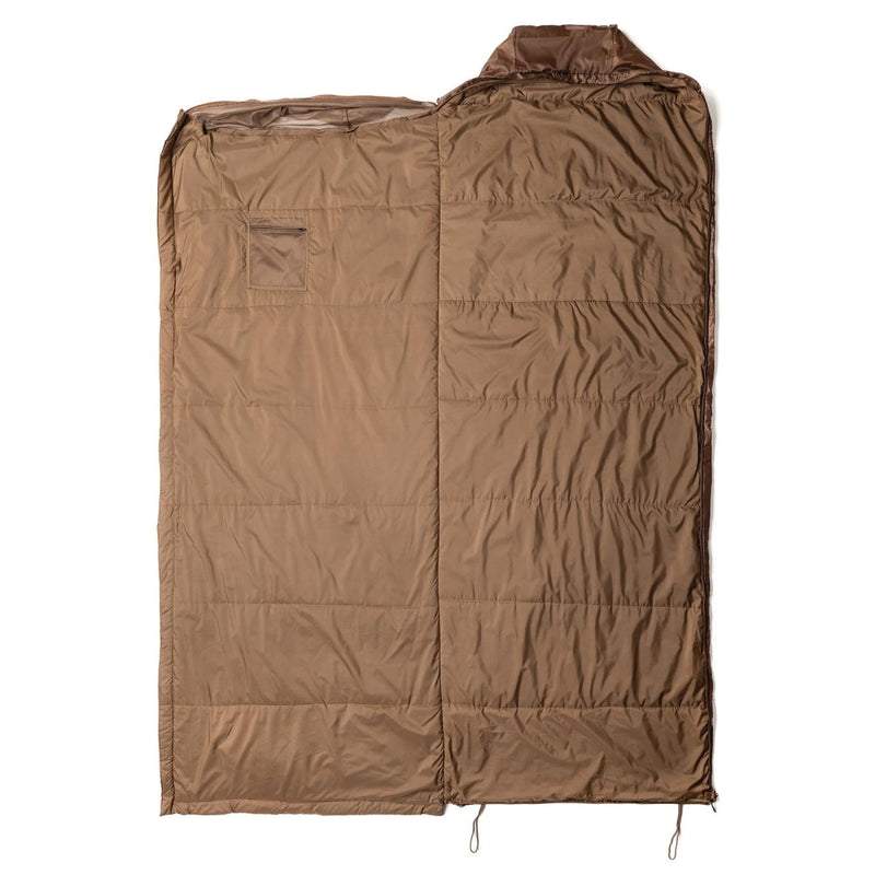 Snugpak śpiwór 220 cm zintegrowane moskitiery netto kojot worka kompresyjna