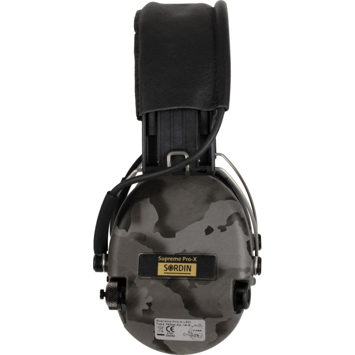Aktywne ochronniki słuchu Sordin Supreme Pro X Hear2 LED w kolorze nocnym Camo