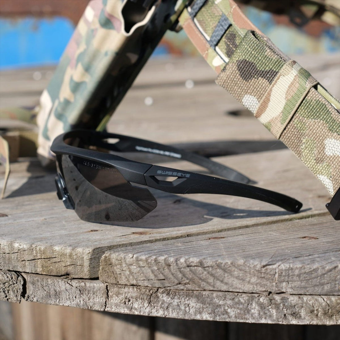Okulary taktyczne Swisseye Nighthawk Pro z wymiennymi soczewkami, czarna oprawka
