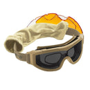 Swisseyye F-TAC Tactical Goggles Interchangeable Lenses Various Frame Colors - GoMilitar