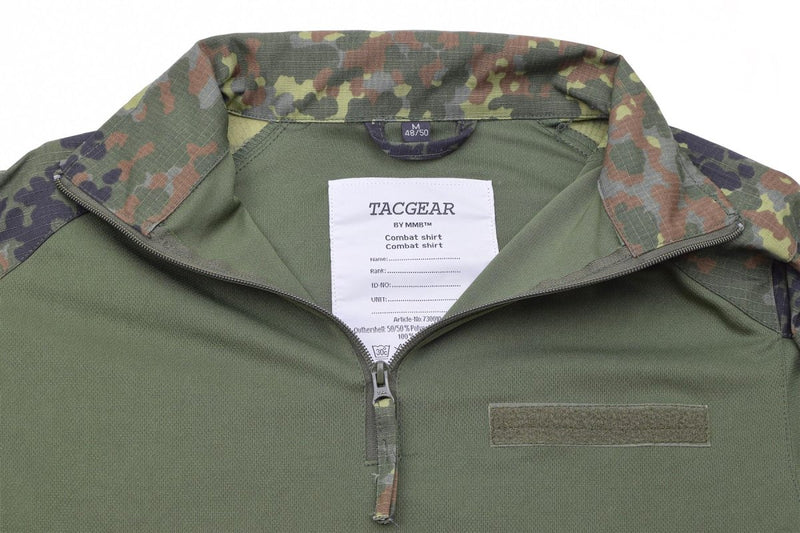 Tacgear marka niemiecko -armia koszule bojowe oddziały bolesne Flecklecktarn Camo