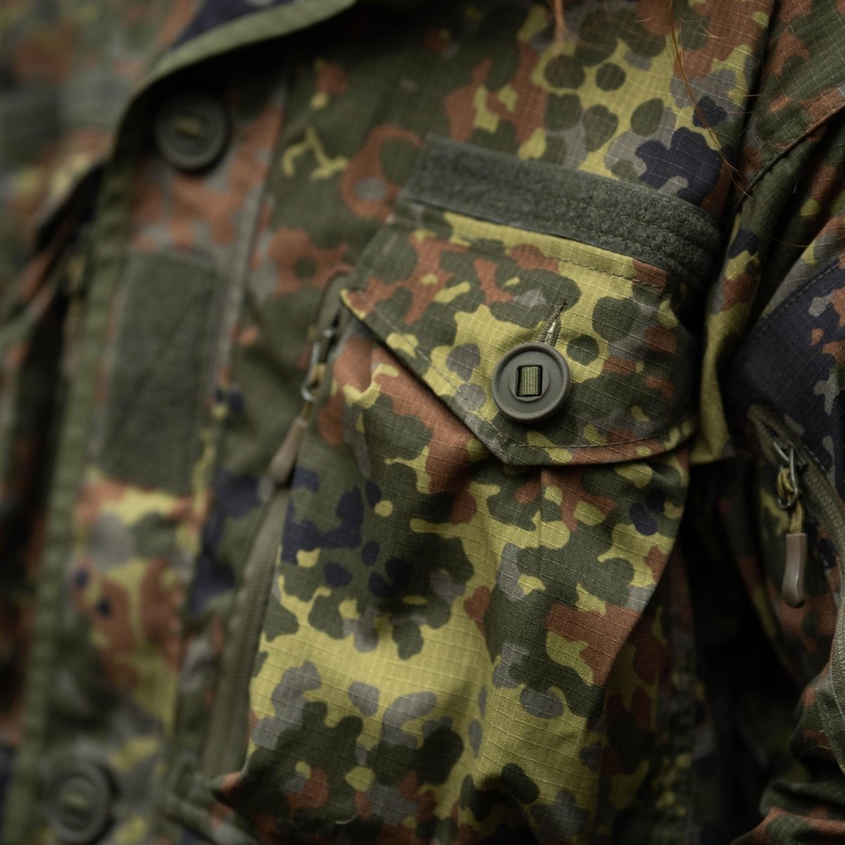 Marka tacgear niemiecka wojskowa kurtka smock commando flecktran ykk zamek błyskawiczny