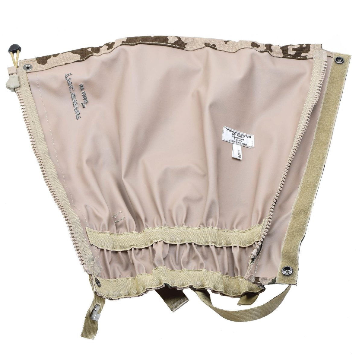 Tacgear Brand Gaiters Wodoodporny niemiecki BW Tropical Camo Metal Hooks Nowe