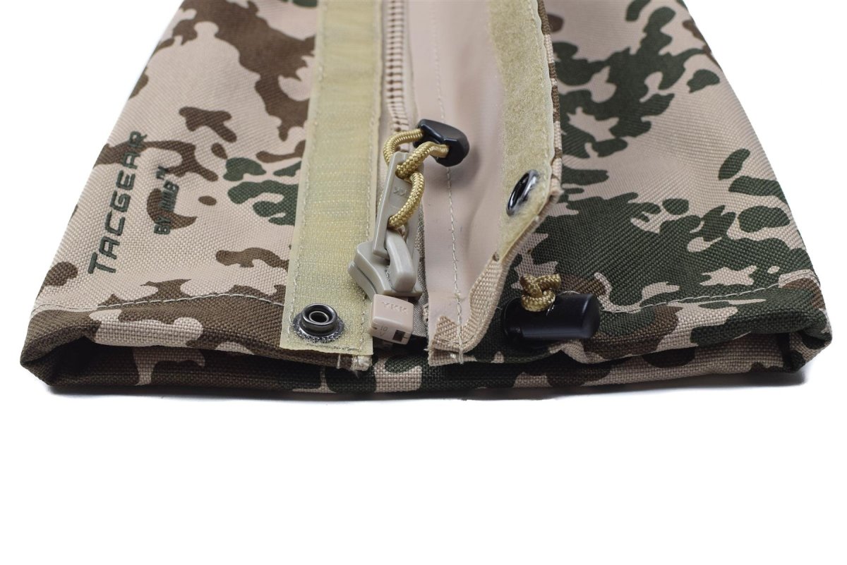 Tacgear Brand Gaiters Wodoodporny niemiecki BW Tropical Camo Metal Hooks Nowe