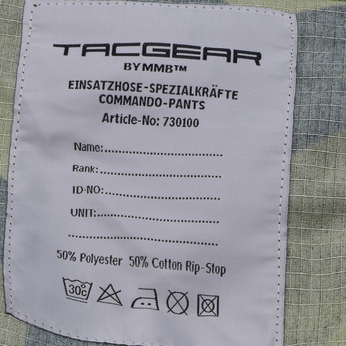 Marka Tacgear Szwedzki styl wojskowy Spodnie Wspomnienia Splinter Camo Cargo Ripstop