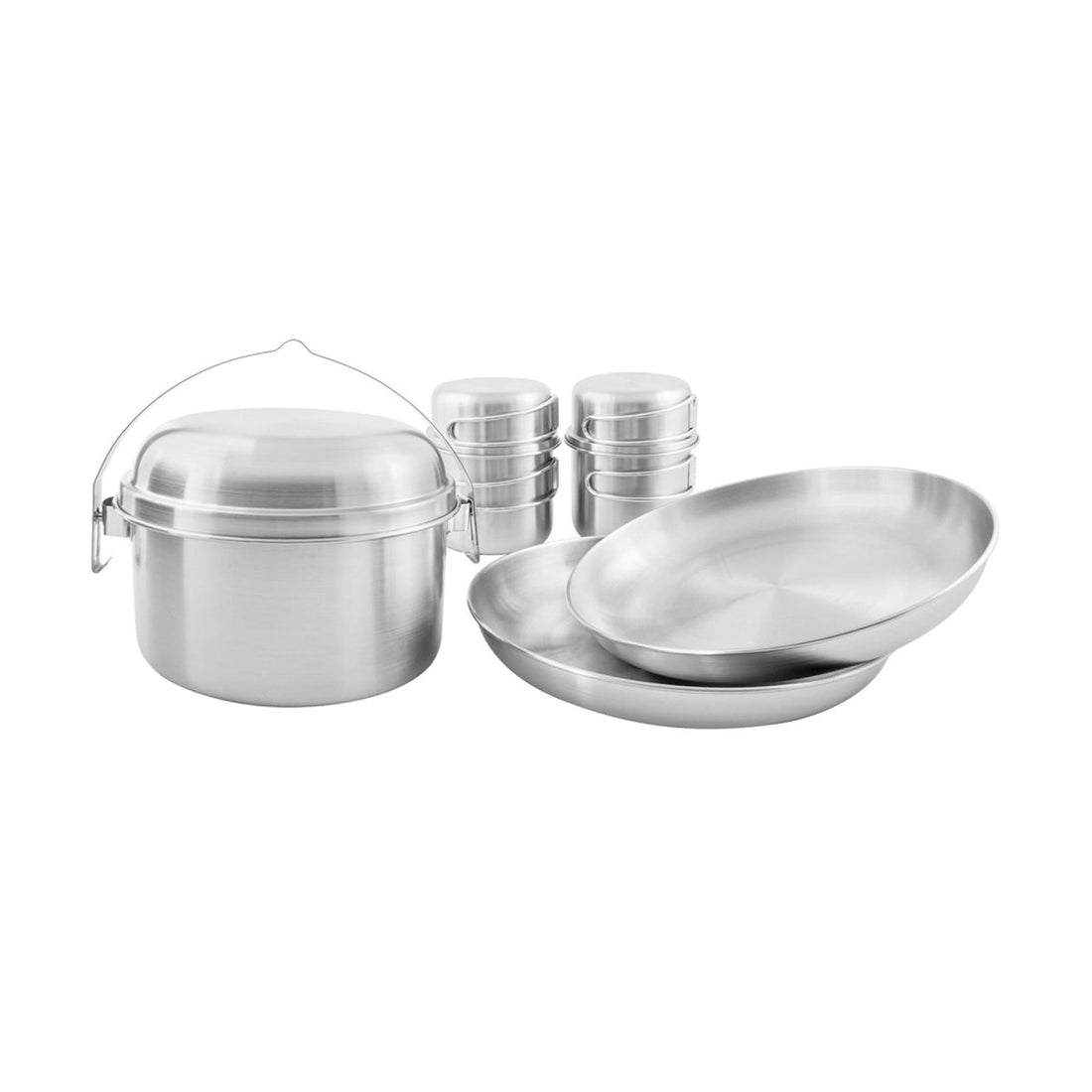 Zestaw piknikowy Tatonka II 8pcs Compact Camping Camping Caking Caking Torne Zestaw do gotowania Miski