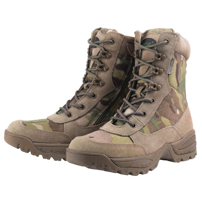 Teesar TACTICAL MULTICAM buty myśliwskie z zamkiem bocznym, obuwie turystyczne trekkingowe - GoMilitar