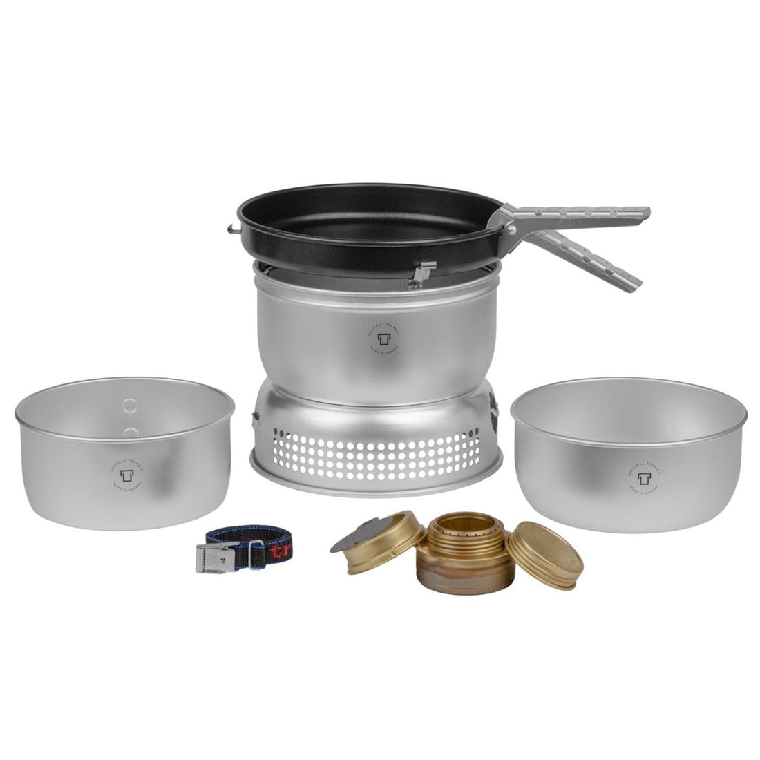 Trangia Cooking Stove Ustaw aluminiowe patelnia przednia paliwa paliwa paliwa paliwa plecakowe