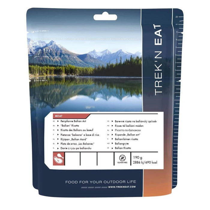Trek'N Eat Main meal Balkan Rissoto Dehydrated outdoor survival hiking food - GoMilitar
