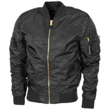 Kurtka w stylu wojskowym Airforces Crew Mundur Bomber MA1 WITRPOOF Black New
