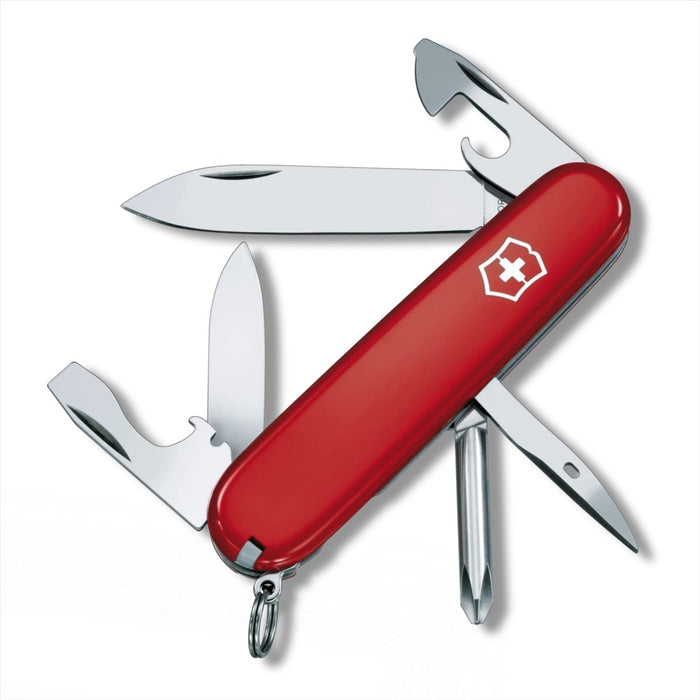 Nóż wielofunkcyjny Victorinox Tinker 12 funkcji 91 mm kieszonkowy EDC czerwony - GoMilitar