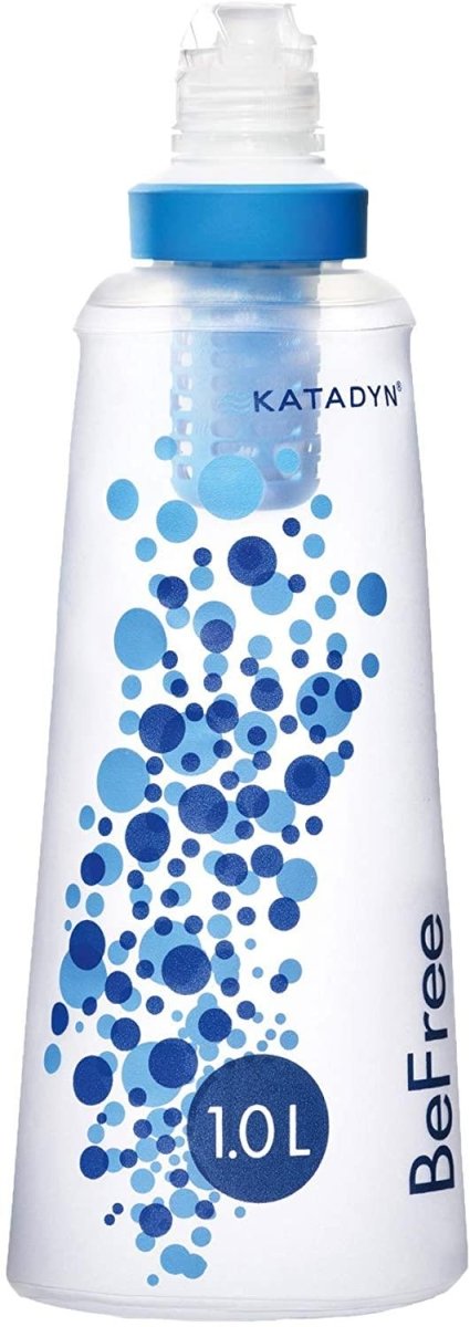 Katadyn BeFree Water Bottle Filter 1.0L Canteen purification Filtration system PVC and BPA free