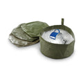 Oryginalny holenderski obudowa armii Wash Compact Water Bowl Compact Rozmiar oliwki